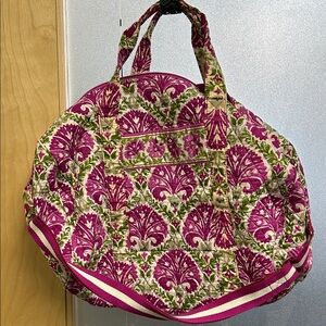 Vera Bradley Pink and Green Patterned Tote